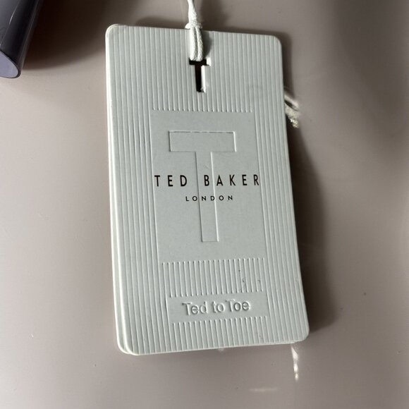 Ted Baker Pale Pink Bow Icon Tote Bag With Inner Zip Pocket & Top Handles - Picture 7 of 8